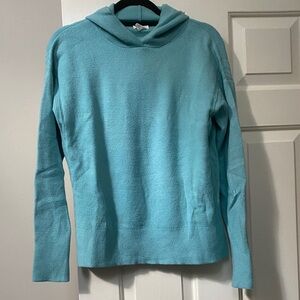 Caslon Turquoise Hooded Sweater